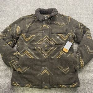 Roark X Manawa Tapu Axeman Wool Blend Aztec Style Lined Jacket Men's Small - NWT